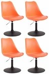 CLP Esszimmerstuhl Meverick Kunststoff (4er Set), dreh-&verstellbar