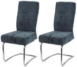 PROREGAL&reg; Esszimmerstuhl K&uuml;chenstuhl Gepolstert HxBxT 105x46x60cm (2 St)