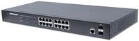 Intellinet 16-Port Gigabit Ethernet PoE+ Web-Managed Switch with 2 SFP Ports,...