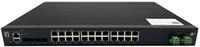 Levelone 28-Port L2+ Managed PoE Industrial Switch, 4 x 1/2.5/10GbE SFP+, 24...