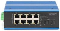 Digitus Industrieller 8 +2-Port Gigabit Ethernet Switch Netzwerk-Switch