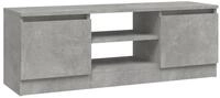 vidaXL TV-Schrank TV-Board mit T&uuml;r Betongrau 102x30x36 cm