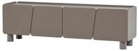 WOOOD TV-Board Root - Kiefernholz Truffle Braun, 200 cm, Freundliche abgerundete