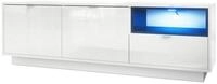 Vladon Lowboard Metro (Lowboard, mit 2 T&uuml;ren, Schublade und offenem Fach), Wei&szlig;