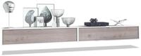 Vladon Lowboard Lana 1400 (2er-Set Tv-Kommode, mit Klappe dahinter 3 F&auml;cher),...