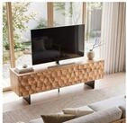 FINEBUY Lowboard FB110656 TV Schrank 160 cm Holz Massiv Fernsehkommode...