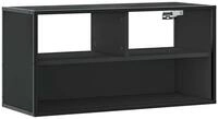 vidaXL TV-Schrank TV-Schrank Schwarz 80x31x39,5 cm Holzwerkstoff und Metall...