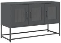 vidaXL TV-Schrank TV-Schrank Anthrazit 100,5x39x60,5 cm Kaltgewalzter Stahl...