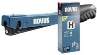 NOVUS Nagler Hammertacker J-022 Set + 5000 Feindrahtklammern - Leichter 030-0463