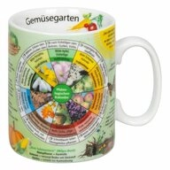 K&ouml;nitz Becher Wissensbecher Gem&uuml;segarten, 460 ml, Porzellan