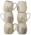 Bloomingville Tasse Bloomingville Bea Becher, Natur, Steingut 6er Set, Steingut