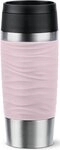 Emsa Thermobecher Travel Mug Classic Wave, Edelstahl, Kunststoff, Silikon, 100%