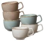 Ritzenhoff & Breker Tasse Casa Kaffeetassen 200 ml 6er Set, 6-tlg., Porzellan