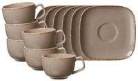 Ritzenhoff & Breker Tasse Casa Kaffeetassen mit Untertassen 200 ml 6er Set,...