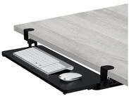 relaxdays Schreibtischaufsatz Ausziehbare Tastaturablage zum Klemmen, schwarz