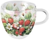 Ambiente Luxury Paper Products Tasse, Glas, Tasse 10cm Glas doppelwandig 0,2L...