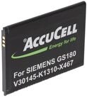 AccuCell AccuCell Akku passend f&uuml;r Siemens Gigaset GS180 V30145-K1310-X467 3,8...