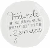 R&auml;der Design Teller Teller (klein) aus Porzellan "Freunde sind wie Schokolade"...