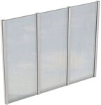 Skanholz Carport-Seitenwand, BxH:243x200 cm, m. Polycarbonat, freistehend