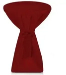 Beautissu Stehtischhusse Stehtischhusse Premium, &Oslash;80-85cm, Bordeaux, mit Husse,