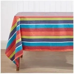 Homescapes Tischdecke Bunte Tischdecke gestreift &ndash; 137 x 228 cm, 100%...
