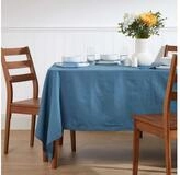 Homescapes Tischdecke Tischdecke blau &ndash; 137 x 137 cm, 100% Baumwolle (1-tlg)