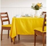 Homescapes Tischdecke Runde Tischdecke gelb &ndash; 178 cm, 100% Baumwolle (1-tlg)