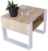 CraftPAK Couchtisch aus hochwertigem Holz mit Ablagefl&auml;che - Gr&ouml;&szlig;e 53 6T x...