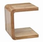 Wohnling Beistelltisch WL7.783 Anstelltisch Akazie Massivholz 45 cm Couchtisch...