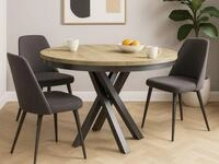 Beautysofa Esstisch Kris im Modern-Stil, ausziehbar &Oslash; 100&ndash;140 cm (hitze- und