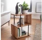 FINEBUY Beistelltisch FB54923 S-From 45x60x30 cm Akazie Dekotisch Sofatisch Holz
