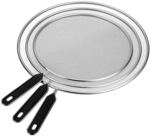 relaxdays Spritzschutzdeckel Pfannen Spritzschutz im 3er Set, (3-tlg), schwarz