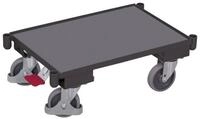 CORDES Transportwagen Cordes Euro-System-Roller mit Boden und Eckh&uuml;lsen RAL...