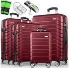 tillvex Trolleyset tillvex&reg; Reisekoffer Set Koffer Hartschale Trolley Kofferset