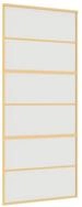 vidaXL Haust&uuml;r Schiebet&uuml;r Golden 90x205 cm Matt ESG-Glas und Aluminium (1-St)