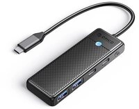 ORICO Orico PAPW2AC-C3 USB-C Hub 2&times; USB-A + 2&times; USB-C Schwarz USB-Adapter