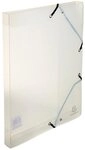 EXACOMPTA Archivcontainer 8x Archivbox PP 700&micro; R&uuml;cken 25mm 25x33 cm A4 Crystal