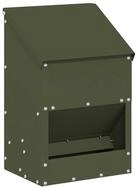 vidaXL Futterspender H&uuml;hnerf&uuml;tterer Olive Gr&uuml;n 21 x 16 x 33 cm Kaltgewalzter...