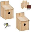 relaxdays Nistkasten Bausatz f&uuml;r V&ouml;gel 2er Set