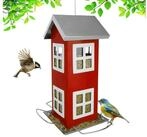 relaxdays Vogelhaus zum Aufh&auml;nge, rot