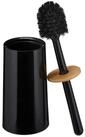 relaxdays WC-Reinigungsb&uuml;rste Toilettenb&uuml;rste mit Beh&auml;lter, schwarz