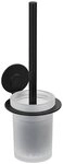 WENKO WC-Garnitur Turbo-Loc&reg; Modell Bivio, Wandhalter aus Aluminium ohne...
