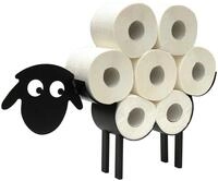 DanDiBo Toilettenpapierhalter Schwarz Metall Schaf 3.0 WC Rollenhalter