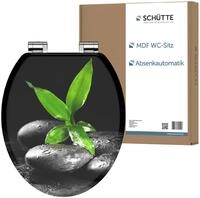 Sch&uuml;tte WC-Sitz DARK STONES AND BAMBOO, Toilettendeckel, mit Absenkautomatik