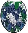 MSV WC-Sitz RAIN FOREST, Toilettendeckel MDF, Scharniere aus Edelstahl - hochwertige
