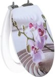 Primaster WC-Sitz Primaster WC-Sitz mit Absenkautomatik Flower wei&szlig;, Abnehmbar