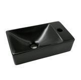 Aloni Waschbecken 421A-RB (einzel, 1-St), Aloni Handwaschbecken Keramik Schwarz...