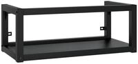 vidaXL Waschbeckenunterschrank Badezimmer Wand-Waschtischgestell Schwarz...