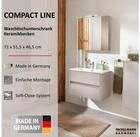 FACKELMANN Badm&ouml;bel-Set COMPACT LINE Waschbecken mit Unterschrank, Keramik,