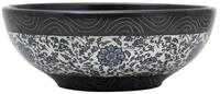 vidaXL Aufsatzwaschbecken, Waschbecken Schwarz und Blau Rund &Oslash;41x14 cm Keramik